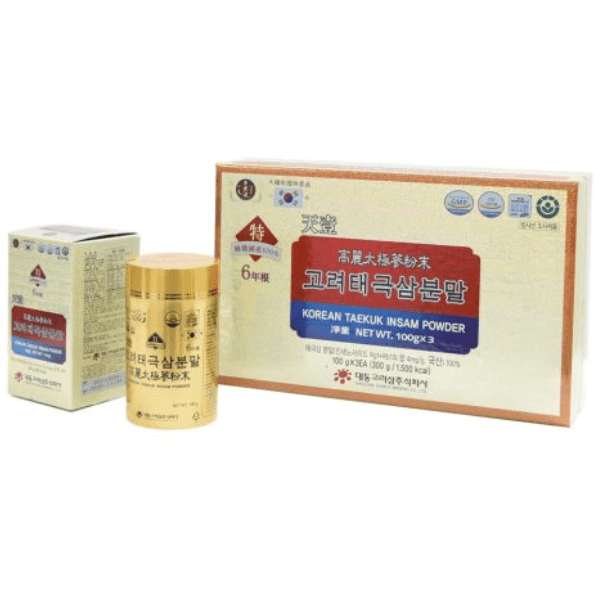 Bột Thiên Sâm Thái Cực Daedong Korean Taekuk Insam Powder Hộp 300 gram