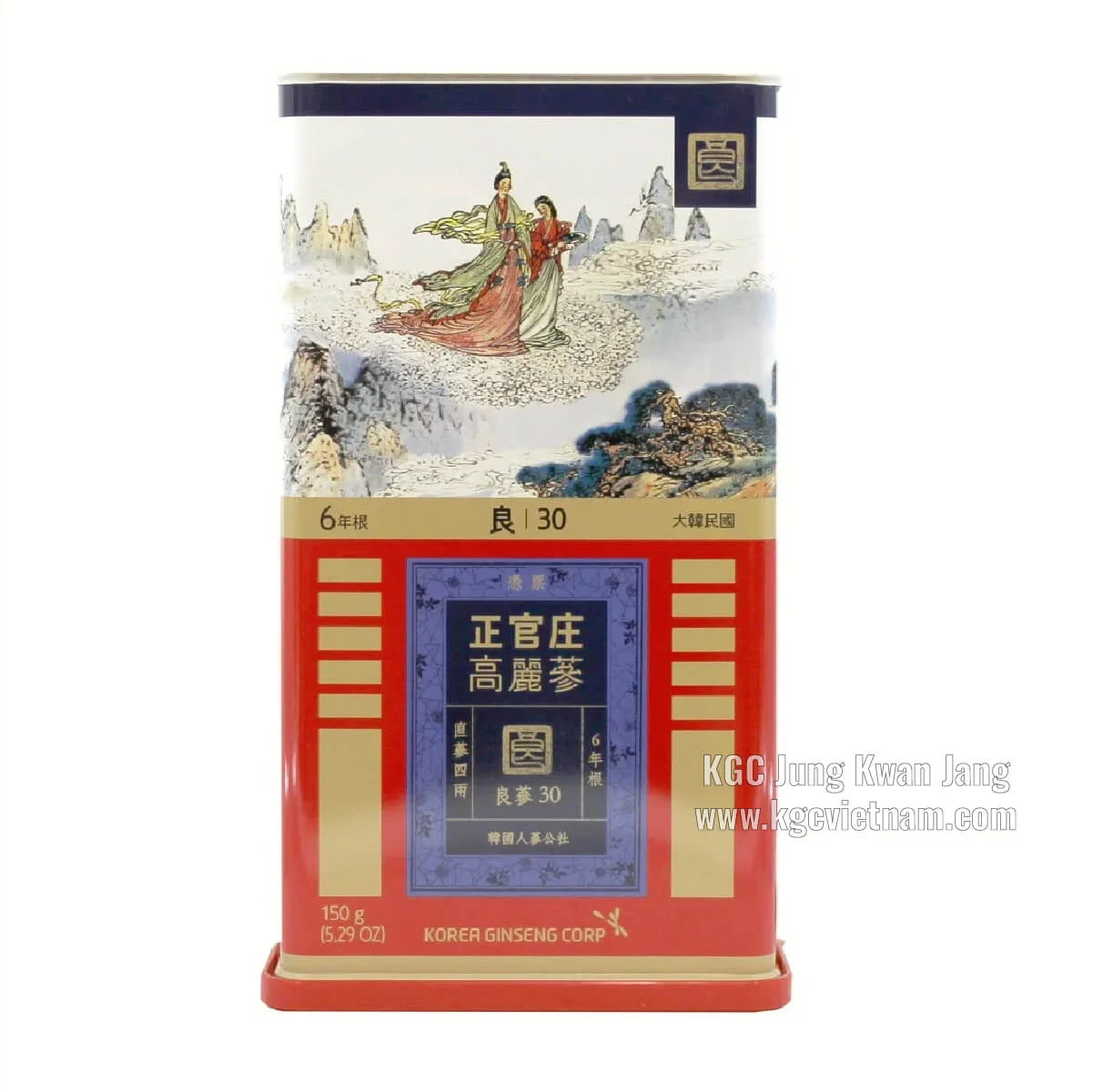 Hồng sâm củ khô KGC Jung Kwan Jang 150G 30PCS [10 củ]