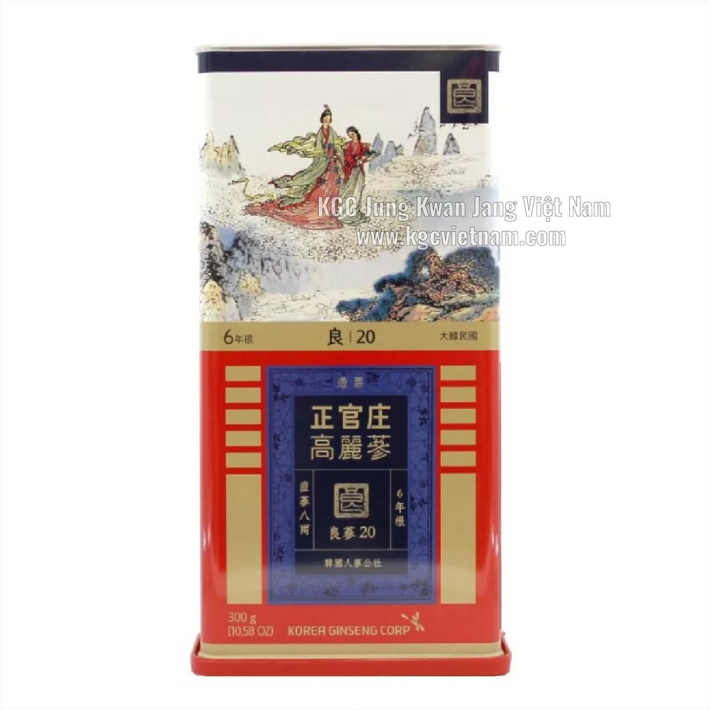 Hồng sâm củ khô KGC Jung Kwan Jang 300G Số 20 [14 củ]