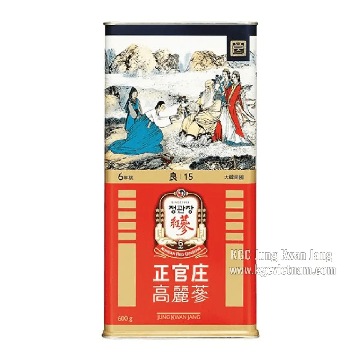 Hồng sâm củ khô KGC Jung Kwan Jang 600g Số 15 [19 củ]
