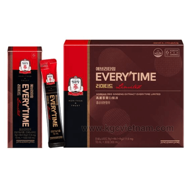 Nước tinh chất địa sâm KGC Jung Kwan Jang Everytime Limited 10ml x 30 gói