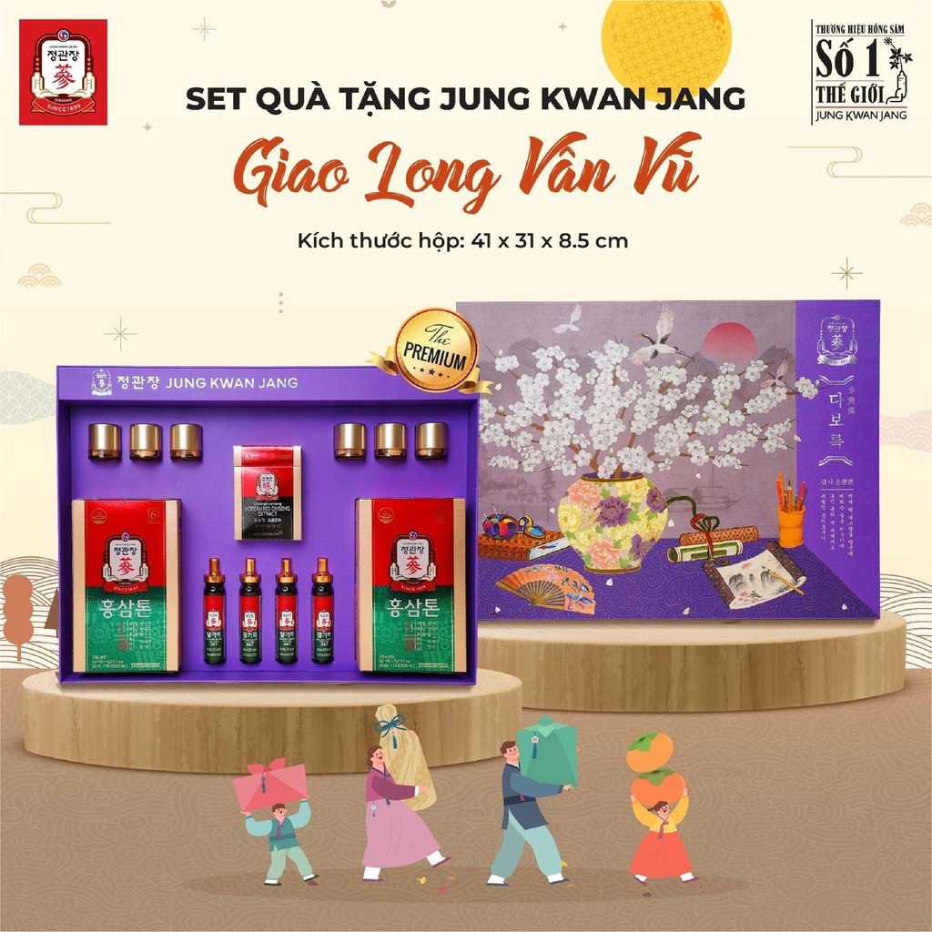 Quà Tặng Sức Khỏe Hồng Sâm Giao Long Vân Vũ KGC Jung Kwan Jang