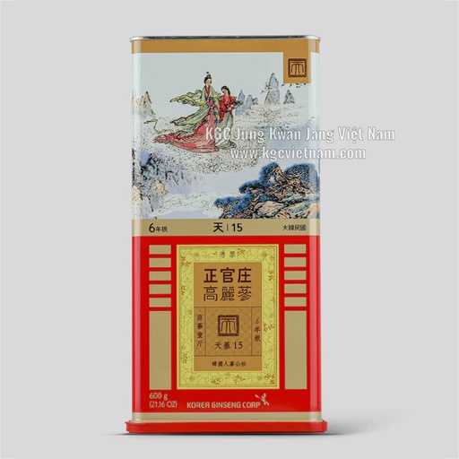 Thiên sâm củ khô KGC Jung Kwan Jang 600G 15PCS [19 củ]
