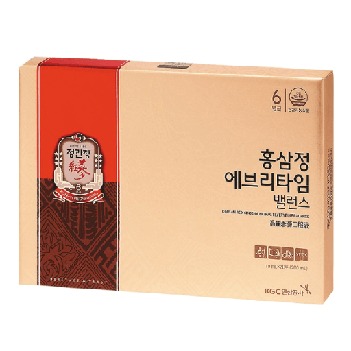 Nước Hồng Sâm KGC Jung Kwan Jang Korean Red Ginseng Extract Everytime Balance 20 gói x 10ml