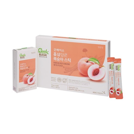 Nước hồng sâm Goobase Đào ( 10ml x 30 gói )